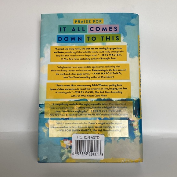 Therese Anne Fowler It All Comes Down To This (Hardcover) - Picture 2 of 7